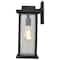 Nuvo Sullivan 1-Lgt Large Wall Lantern - Matte Black / Clear Seeded Glass 60/7376 - alternate 4